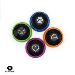 Vulpes Pets® PRO Praatknop Voor Honden Met Speelmat - Dogbuttons - Laat Uw Huisdier Spreken - Hondenspeelgoed - Honden Training - Inclusief E-Book En Speelmat -Huisdierbenodigdheden Korting 1200x1200 1768
