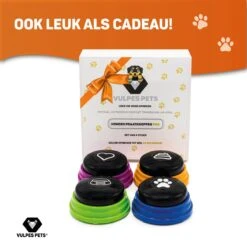 Vulpes Pets® PRO Praatknop Voor Honden Met Speelmat - Dogbuttons - Laat Uw Huisdier Spreken - Hondenspeelgoed - Honden Training - Inclusief E-Book En Speelmat -Huisdierbenodigdheden Korting 1200x1200 1769