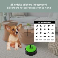 Comfort Company Praatknop Hond | Dogbuttons – Honden Speelgoed | Honden Speelgoed Intelligentie | 4 Stuks | Agility Voor De Hond | 30 Seconden Opnamen | Honden Training 14 Comfort Company Praatknop Hond | Dogbuttons – Honden Speelgoed | Honden Speelgoed Intelligentie | 4 Stuks | Agility Voor De Hond | 30 Seconden Opnamen | Honden Training -Huisdierbenodigdheden Korting 1200x1200 1773