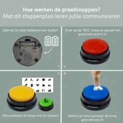 Comfort Company Praatknop Hond | Dogbuttons – Honden Speelgoed | Honden Speelgoed Intelligentie | 4 Stuks | Agility Voor De Hond | 30 Seconden Opnamen | Honden Training 15 Comfort Company Praatknop Hond | Dogbuttons – Honden Speelgoed | Honden Speelgoed Intelligentie | 4 Stuks | Agility Voor De Hond | 30 Seconden Opnamen | Honden Training -Huisdierbenodigdheden Korting 1200x1200 1774