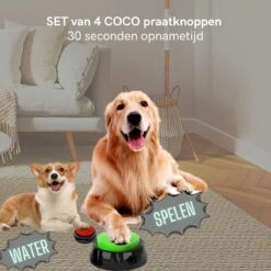 Comfort Company Praatknop Hond | Dogbuttons – Honden Speelgoed | Honden Speelgoed Intelligentie | 4 Stuks | Agility Voor De Hond | 30 Seconden Opnamen | Honden Training 16 Comfort Company Praatknop Hond | Dogbuttons – Honden Speelgoed | Honden Speelgoed Intelligentie | 4 Stuks | Agility Voor De Hond | 30 Seconden Opnamen | Honden Training -Huisdierbenodigdheden Korting 1200x1200 1775