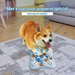 Honden Speelgoed Intelligentie – Hondenpuzzel - Interactieve Training – Voorkomt Verveling – 16 Vakjes – 11 Verplaatsbare Schuifjes - Denkspelletjes Voor Honden - Anti Schrokbak Hond – LumifyMe -Huisdierbenodigdheden Korting 1200x1200 1781