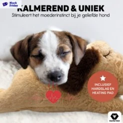 Vulpes Pets® Knuffel Hond Met Hartslag – Puppyknuffel - Hondenknuffel Voor Puppy - Snuggle Puppy - Knuffel Met Hartslag En Gratis Warmte Pad Speciaal Voor Puppy's -Huisdierbenodigdheden Korting 1200x1200 1848