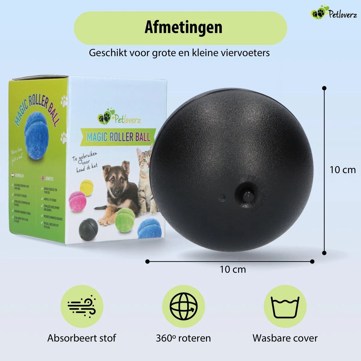 Petloverz Magic Roller Ball – Honden Speelgoed – Premium Automatische Rollende Bal 6 Petloverz Magic Roller Ball – Honden Speelgoed – Premium Automatische Rollende Bal - Image 4