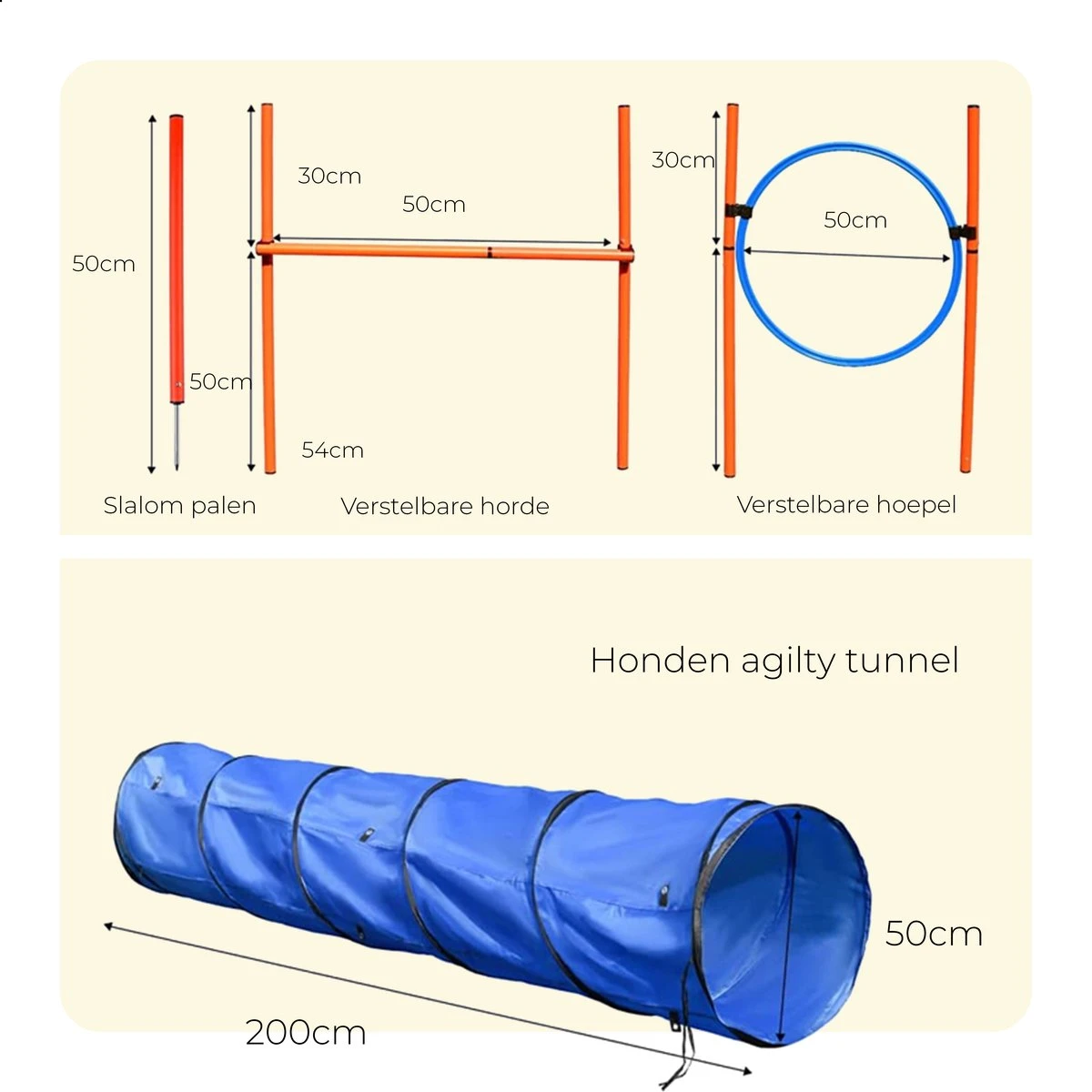 AYOO Agility Voor De Hond - Honden Agility Set - Honden Training - Honden Behendigheid Set - Honden Parcours - Training Huisdieren - Tunnel - Slalom - Horde - Draagzak - 21 Delig - GRATIS Speeltouw 4 AYOO Agility Voor De Hond - Honden Agility Set - Honden Training - Honden Behendigheid Set - Honden Parcours - Training Huisdieren - Tunnel - Slalom - Horde - Draagzak - 21 Delig - GRATIS Speeltouw - Image 2