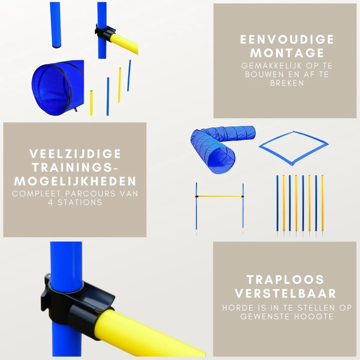 Agility Voor De Hond - Agility Set- Hondentunnel 300 Cm- Slalom Set - Horde - Startveld - Honden Behendigheidsset - 16 Delig - Tunnel - Slalom - Horde - Agility Set Voor De Hond - Agility Set 5 Agility Voor De Hond - Agility Set- Hondentunnel 300 Cm- Slalom Set - Horde - Startveld - Honden Behendigheidsset - 16 Delig - Tunnel - Slalom - Horde - Agility Set Voor De Hond - Agility Set - Image 3