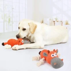 Merkloos Hondenknuffel - Interactief Piepspeelgoed Voor Honden - Teddy - Stoer Hondenkauwspeelgoed - Met Katoenen Materiaal En Gekreukt Papier - Hondenspeelgoed Voor Grote En Kleine Honden -Huisdierbenodigdheden Korting 1200x1200 1988