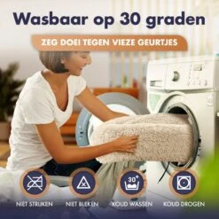 Pet Perfect Donut Hondenmand XXL - 100cm - Fluffy Hondenkussen - Hondenbed - Créme/Bruin -Huisdierbenodigdheden Korting 1200x1200 1993