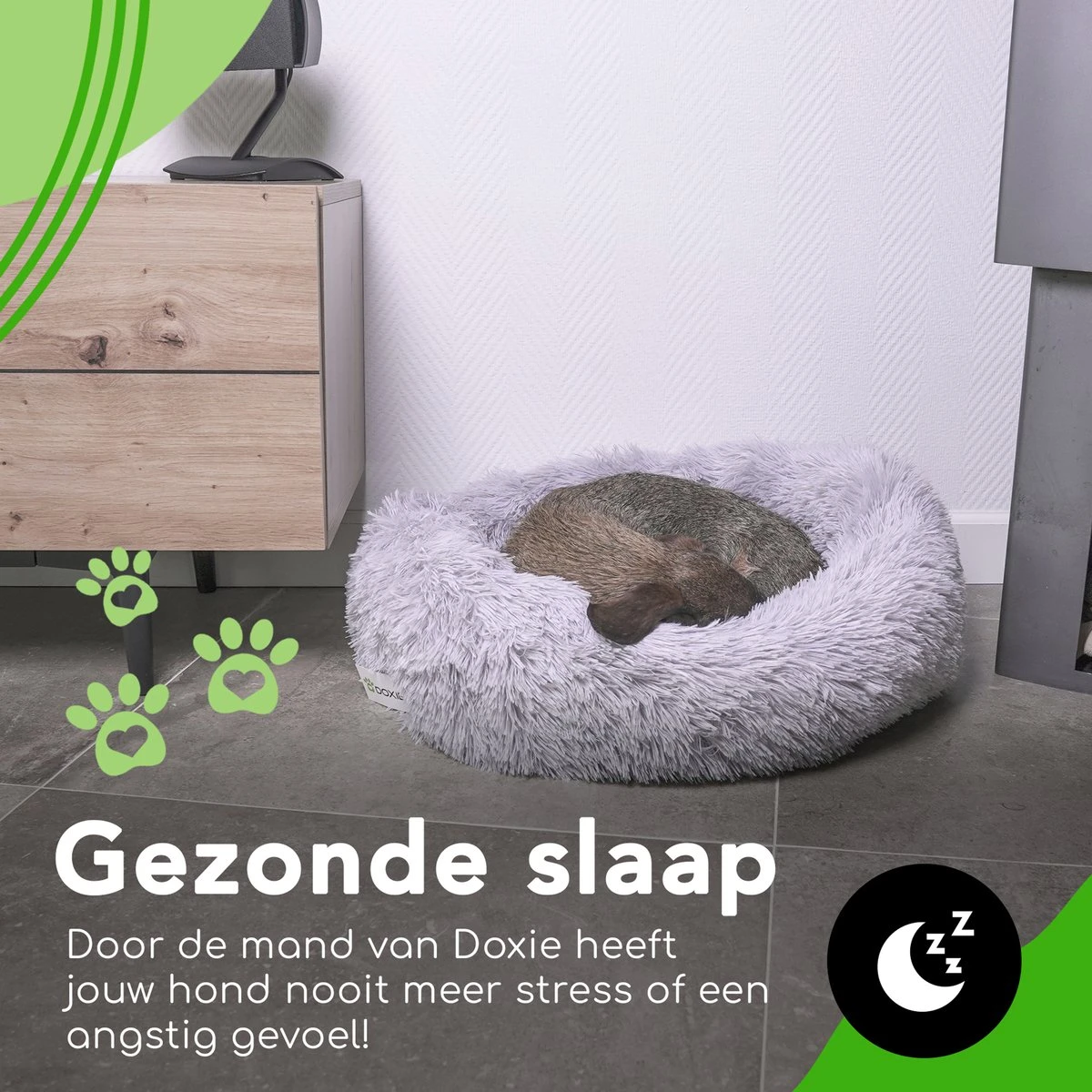 Doxie® Hondenmand – Kattenmand – ⌀ 100 Cm – Met Afneembare Hoesje – Lichtgrijs 5 Doxie® Hondenmand – Kattenmand – ⌀ 100 Cm – Met Afneembare Hoesje – Lichtgrijs - Image 3