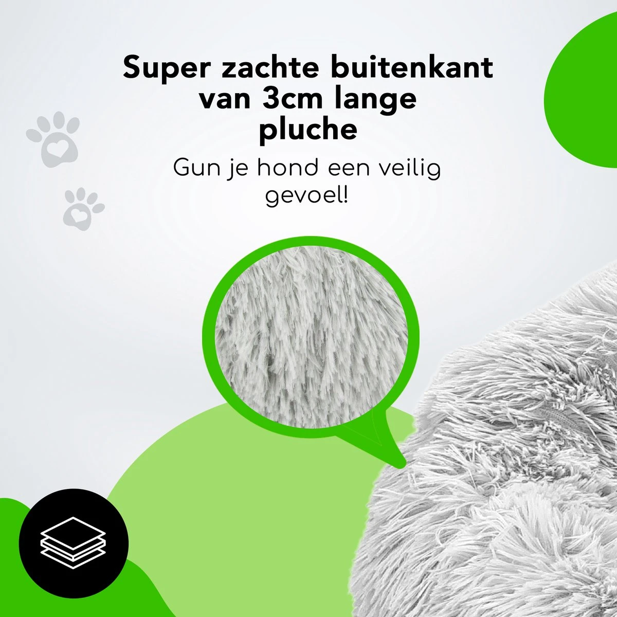 Doxie® Hondenmand – Kattenmand – ⌀ 100 Cm – Met Afneembare Hoesje – Lichtgrijs 6 Doxie® Hondenmand – Kattenmand – ⌀ 100 Cm – Met Afneembare Hoesje – Lichtgrijs - Image 4