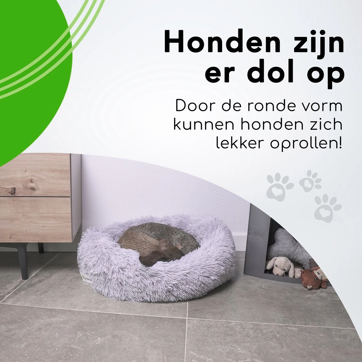 Doxie® Hondenmand – Kattenmand – ⌀ 100 Cm – Met Afneembare Hoesje – Lichtgrijs 9 Doxie® Hondenmand – Kattenmand – ⌀ 100 Cm – Met Afneembare Hoesje – Lichtgrijs - Image 7