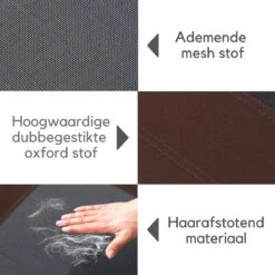 Hondenbed - Hondenstretcher - Honden Ligbed - L - Draagbaar - 92Lx76Bx18H Cm - Bruin -Huisdierbenodigdheden Korting 1200x1200 2033