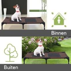 Hondenbed - Hondenstretcher - Honden Ligbed - L - Draagbaar - 92Lx76Bx18H Cm - Bruin -Huisdierbenodigdheden Korting 1200x1200 2034