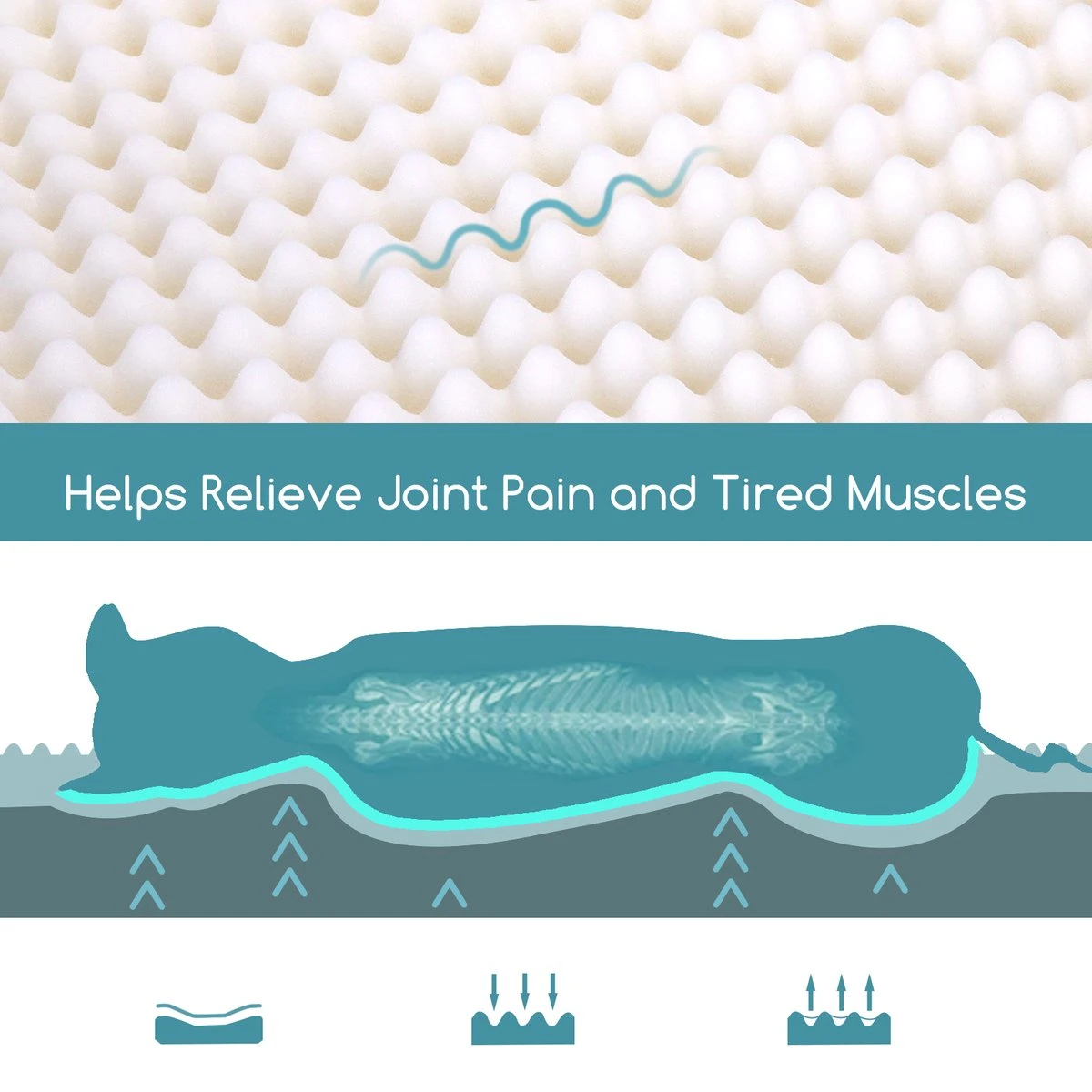 Nobleza Orthopedische Hondenkussen Wasbaar - Hondenbed - Maat S: 60 X 40 X 8 Cm - Grijs 7 Nobleza Orthopedische Hondenkussen Wasbaar - Hondenbed - Maat S: 60 X 40 X 8 Cm - Grijs - Afbeelding 5