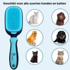Petsify - Dierenborstel - Professionele 5 In 1 Hondenborstel - Voor Hond En Kat - Tweezijdig - Hondenkam - Kattenborstel - Kattenkam -Huisdierbenodigdheden Korting 1200x1200 212