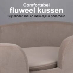 Maxxpro Pet Bed - Huisdieren Tot 80KG - Zacht Fluwelen Kussen - Verhoogd Katten- En Hondenbed - Grijs - 60,5 X 40,5 X 23,5 Cm -Huisdierbenodigdheden Korting 1200x1200 2136