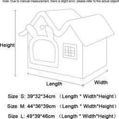 CAT Kattenmand Kattenhuis Maat M - Lekker Slapen Bed Hond Katten Huis Verwijderbare Kussen Ingesloten Pet Bed Voor Kat Kittens Puppy Pet Kat Accessoires -Huisdierbenodigdheden Korting 1200x1200 2189