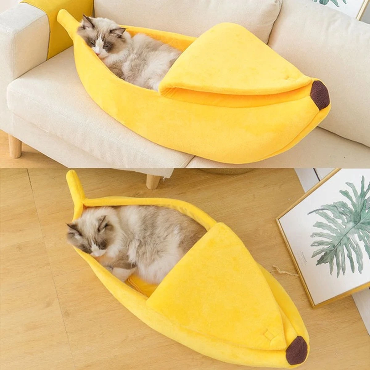 N/A Kattenhuis Banaan L - Hondenhuis Banaan L - 65x25x18 Cm - Kattenmand - Hondenmand - Dierenmand - Cadeau Kat 5 N/A Kattenhuis Banaan L - Hondenhuis Banaan L - 65x25x18 Cm - Kattenmand - Hondenmand - Dierenmand - Cadeau Kat - Image 3