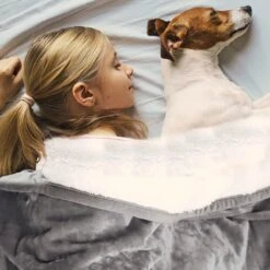 Hondendeken, Fleece, Waterdicht, Wasbaar, Hondenmat, Huisdier, Warme Zachte Deken Voor Hondendeken, Kattendeken, Deken Voor Katten En Honden, Waterdichte Deken Voor Bank, Bed, 150 X 127 Cm -Huisdierbenodigdheden Korting 1200x1200 2198