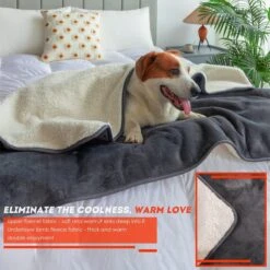 Hondendeken, Fleece, Waterdicht, Wasbaar, Hondenmat, Huisdier, Warme Zachte Deken Voor Hondendeken, Kattendeken, Deken Voor Katten En Honden, Waterdichte Deken Voor Bank, Bed, 150 X 127 Cm -Huisdierbenodigdheden Korting 1200x1200 2199