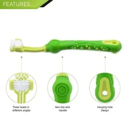 Merkloos Tandenborstel - Voor Huisdieren - Honden - 3 Zijdig - Multi-Hoek - Schoonmaken - Tanden - Slechte Adem - Tandsteen - Tandenborstel - Gezondheid - Blauw -Huisdierbenodigdheden Korting 1200x1200 2214