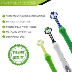 Merkloos Tandenborstel - Voor Huisdieren - Honden - 3 Zijdig - Multi-Hoek - Schoonmaken - Tanden - Slechte Adem - Tandsteen - Tandenborstel - Gezondheid - Blauw -Huisdierbenodigdheden Korting 1200x1200 2215