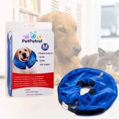 PetPetrol Opblaasbare Hondenkraag - Opblaasbare Kraag Hond - Beschermkraag Opblaasbaar Voor Honden/katten - Blauw - Small -Huisdierbenodigdheden Korting 1200x1200 2239