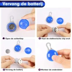 Professor Q - Verlichting Hond - Led Lampje Honden - Lampje Hondenhalsband - Honden Lampje Halsband - Hondenlampje - Blauw -Huisdierbenodigdheden Korting 1200x1200 2283