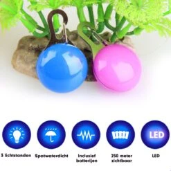 Professor Q - Verlichting Hond - Led Lampje Honden - Lampje Hondenhalsband - Honden Lampje Halsband - Hondenlampje - Blauw -Huisdierbenodigdheden Korting 1200x1200 2285
