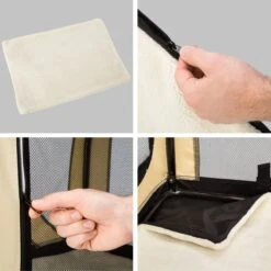 Autobench Nylon Bench Hond - Beige/Zwart - 68 X 41 X 51 Cm -Huisdierbenodigdheden Korting 1200x1200 2313