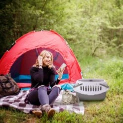 Nobleza 41WSJ - Reisbench - Reismand - Transportbox - 58 X 40 X 42.5 Cm - Grijs -Huisdierbenodigdheden Korting 1200x1200 2318