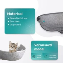 Kattenhangmat - Voor Aan Het Raam - Kom Vorm - Kattenmand - Raam - Hangmat Kat - Dieren - Kattenbed - Kattenmand - Slaapplek - Ligplaats - Grijs 15 Kattenhangmat - Voor Aan Het Raam - Kom Vorm - Kattenmand - Raam - Hangmat Kat - Dieren - Kattenbed - Kattenmand - Slaapplek - Ligplaats - Grijs -Huisdierbenodigdheden Korting 1200x1200 2334