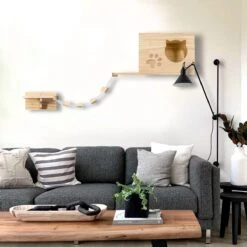 Katten Klimmuur - Complete Set - Krabpaal - Huisje - Ladders - Plateaus - Katten Klim Wand - Krabpaal Muur - Klimmuur Kat - Krabpaal Voor Grote Katten - Klimwand -Huisdierbenodigdheden Korting 1200x1200 2338