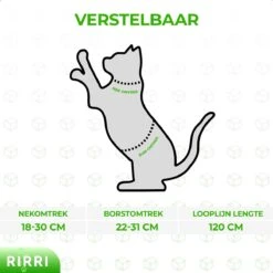 Rirri Kattenharnas Met Looplijn - Kattentuigje Met Looplijn Hoogwaardige Kwaliteit - Rood -Huisdierbenodigdheden Korting 1200x1200 2368