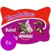 Whiskas Temptations 60 G - Kattensnack - 6 X Rund&Vlees -Huisdierbenodigdheden Korting 1200x1200 2432
