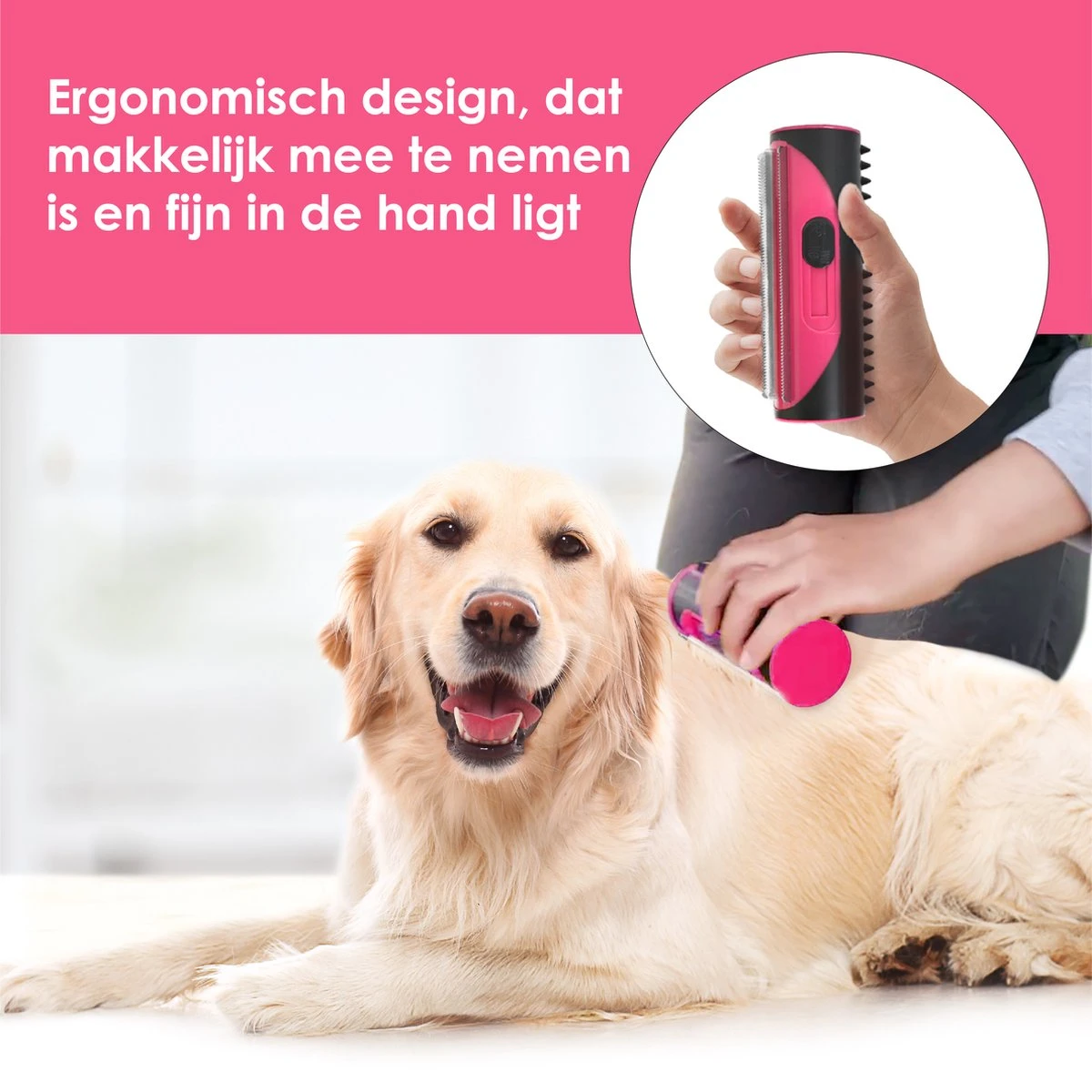 Frenkies HuisdierPlezier Hondenborstel - Borstels - Hondenborstel - Hondenkam - Roze 5 Frenkies HuisdierPlezier Hondenborstel - Borstels - Hondenborstel - Hondenkam - Roze - Image 3