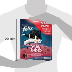 Felix PlayTubes - Kattensnacks Kalkoen & Ham - 5 X 180g -Huisdierbenodigdheden Korting 1200x1200 2518