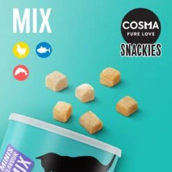 Cosma Pure Love Snackies Minis Flavour MIX 130g -Huisdierbenodigdheden Korting 1200x1200 2520