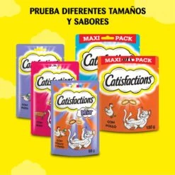 Catisfactions Kattensnoepjes - Kaas - Kattensnack - 60 G - 1 Zakje -Huisdierbenodigdheden Korting 1200x1200 2527