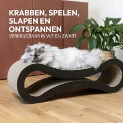 Snoozle Loop Krabpaal Voor Katten - Zwart - 86cm - Krabmeubel Voor Grote Katten - Karton -Huisdierbenodigdheden Korting 1200x1200 2561