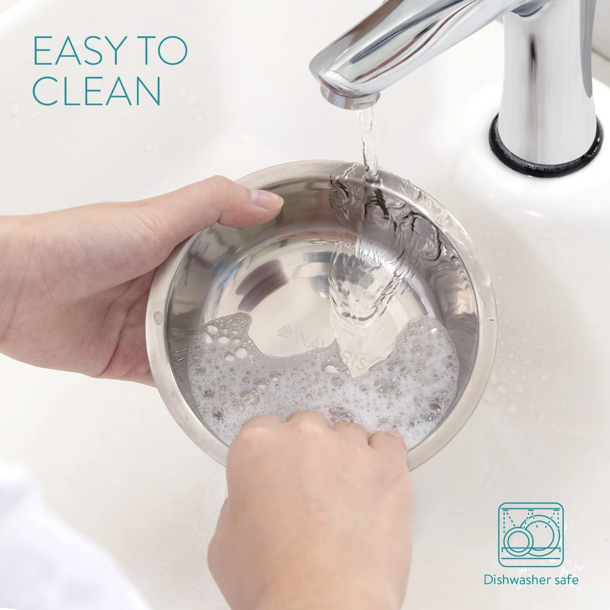 Navaris Verhoogd Dubbel Dieren Voedingsstation - 2 Kommen Voor Katten En Kleine Honden - Roestvrij Staal - Verhoogde Bamboe Standaard 6 Navaris Verhoogd Dubbel Dieren Voedingsstation - 2 Kommen Voor Katten En Kleine Honden - Roestvrij Staal - Verhoogde Bamboe Standaard - Image 4