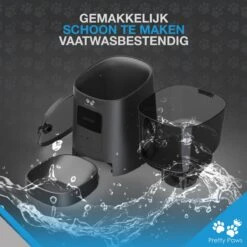 Pretty Paws PP005 Wifi Voerautomaat Zwart - Automatische Voerbak - Slimme Voerautomaat Met App - Instelbaar Voedingsschema - WIFI -Huisdierbenodigdheden Korting 1200x1200 2676