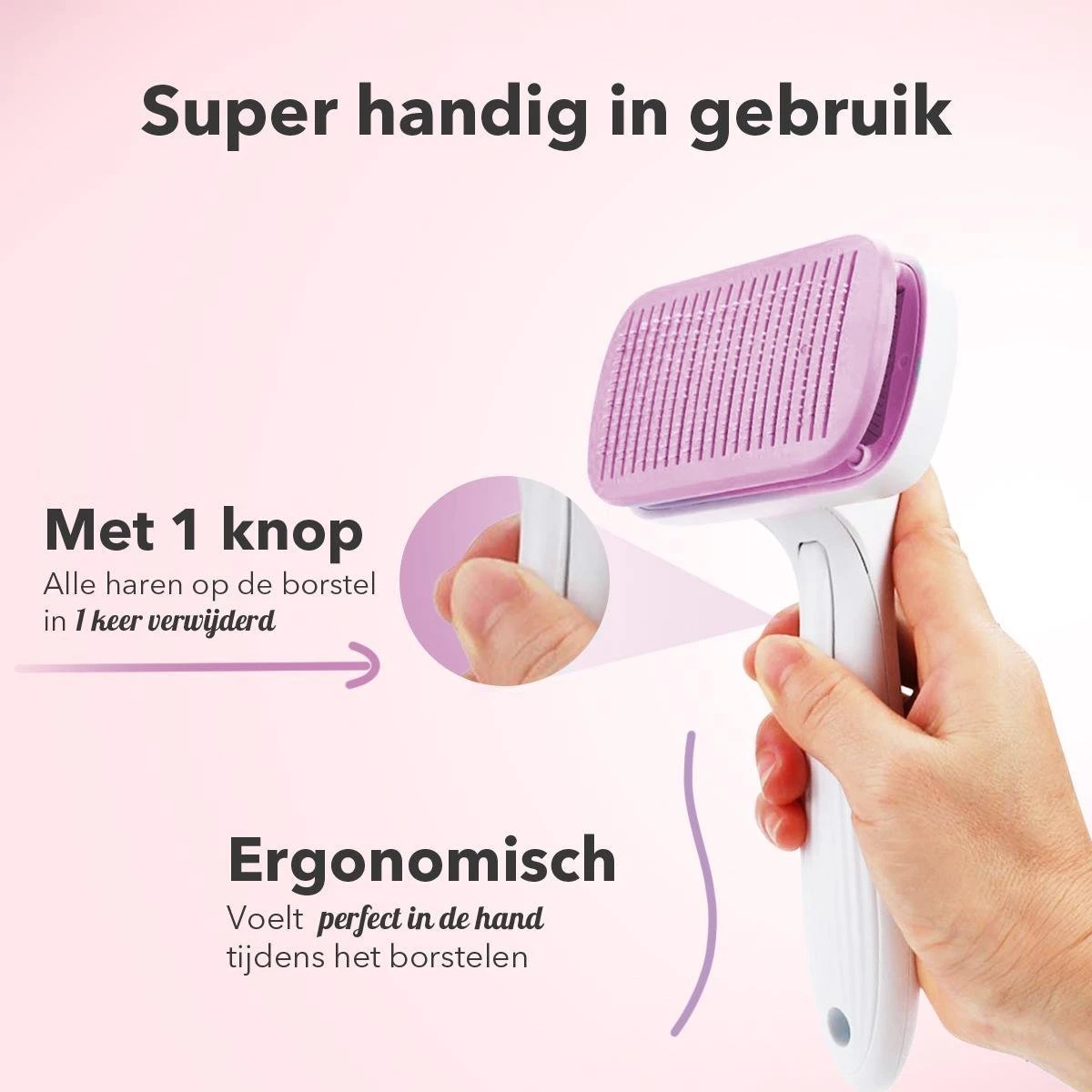 Lubadoo® - Kattenborstel - Hondenborstel - Kattenkam - Kattenhaar - Hondenhaar - Huisdierhaar Verwijderaar - Haarverwijderaar Voor Huisdieren - Langharig - Kortharig - Roze 4 Lubadoo® - Kattenborstel - Hondenborstel - Kattenkam - Kattenhaar - Hondenhaar - Huisdierhaar Verwijderaar - Haarverwijderaar Voor Huisdieren - Langharig - Kortharig - Roze - Image 2