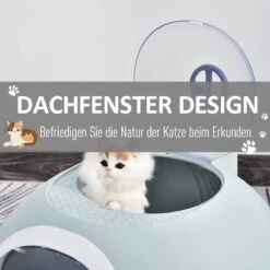 PawHut Kattentoilet Kattenbak Dakraam Bodembak Schep Draagbaar PP ABS D31-012 -Huisdierbenodigdheden Korting 1200x1200 2774