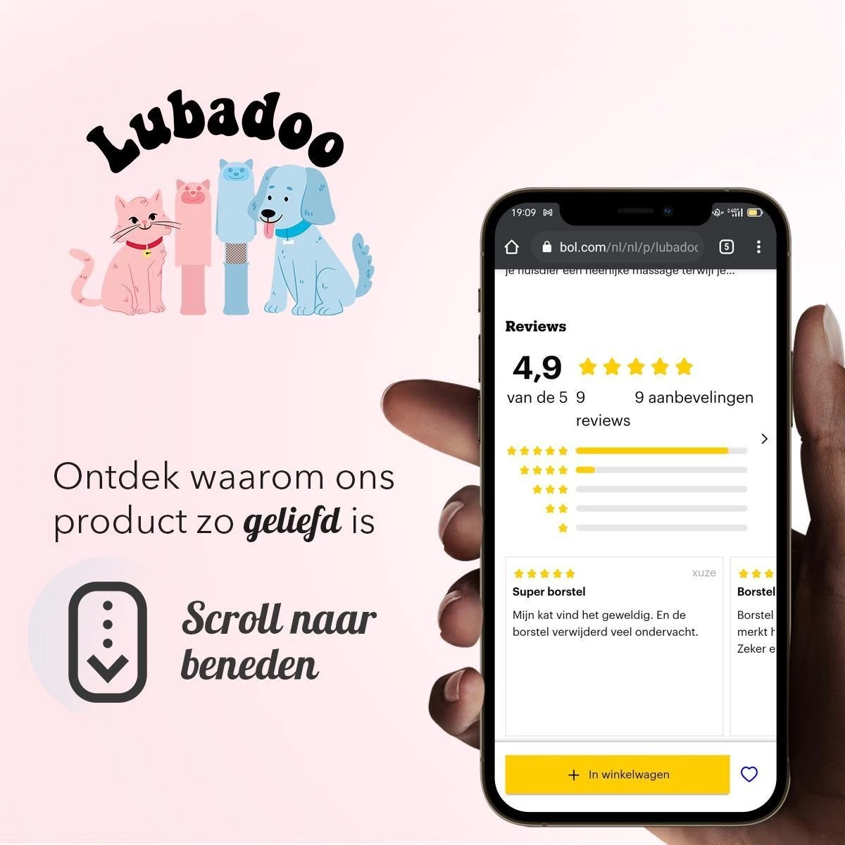 Lubadoo® - Kattenborstel - Hondenborstel - Kattenkam - Kattenhaar - Hondenhaar - Huisdierhaar Verwijderaar - Haarverwijderaar Voor Huisdieren - Langharig - Kortharig - Roze 8 Lubadoo® - Kattenborstel - Hondenborstel - Kattenkam - Kattenhaar - Hondenhaar - Huisdierhaar Verwijderaar - Haarverwijderaar Voor Huisdieren - Langharig - Kortharig - Roze - Image 6