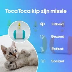TocaToca Kip- Interactieve Zelf Bewegende Speeltje- Kattenspeeltjes- Intelligentie- Kattenspeelgoed- Kip Voor Katten- Laser- USB- Speelgoed- Geluid- Oranje -Huisdierbenodigdheden Korting 1200x1200 2809