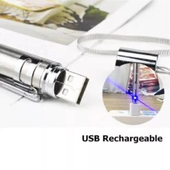 Laserpen - Oplaadbaar Met USB - Rode Laser - RVS Zilver - UV - Zaklamp - LED - Kat - Katten Speeltjes - Kattenspeelgoed - 7 Verschillende Standen -Huisdierbenodigdheden Korting 1200x1200 2832