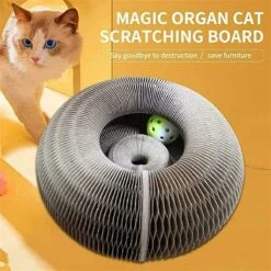 Magic Organ Cat Scratching Board Speelgoed |Magic Krab Karton Krabmat Voor Katten Design Krabkarton Voor Katten 2in 1 Met Speelgoed Balletje- Kattenspeeltjes - Alternatief Voor De Katten Krabpaal - Kattenspeelgoed -TikTok - TikTok Made Me Buy It -Huisdierbenodigdheden Korting 1200x1200 2857