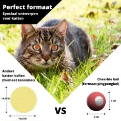 Cheerble Mini Ball 2.0 - Slimme Interactieve Zelf Rollende Bal Voor Katten - 3 Speelmodi - Kattenspeeltjes - USB Oplaadbaar - Rood 20 Cheerble Mini Ball 2.0 - Slimme Interactieve Zelf Rollende Bal Voor Katten - 3 Speelmodi - Kattenspeeltjes - USB Oplaadbaar - Rood -Huisdierbenodigdheden Korting 1200x1200 2878