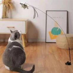 Kattenspeelgoed - Simulatie Vogel - Interactieve Grappige Kattenspeeltjes - Kattenhengel Met Zuignap + 4 Vogels + Een Kattenhengel GRATIS -Huisdierbenodigdheden Korting 1200x1200 2892